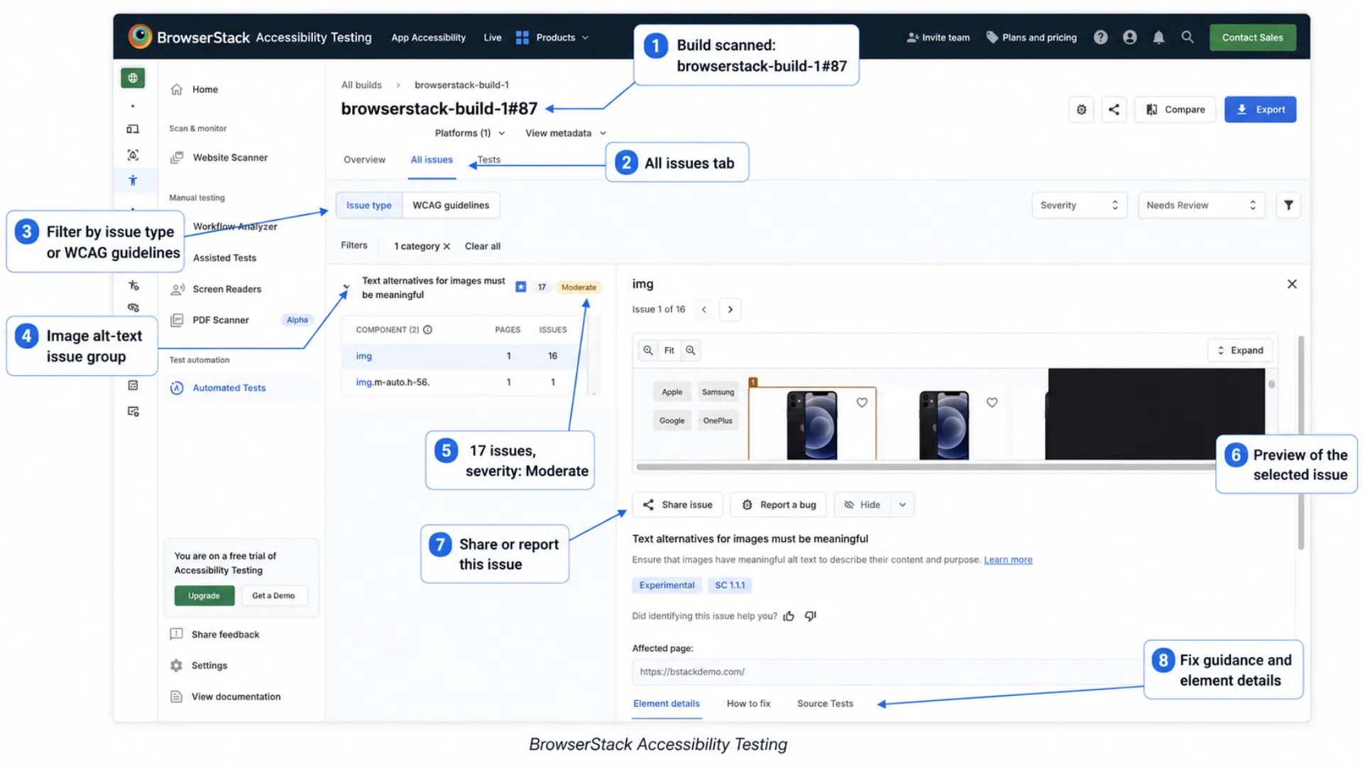 BrowserStack App Accessibility BrowserStack App Accessibility